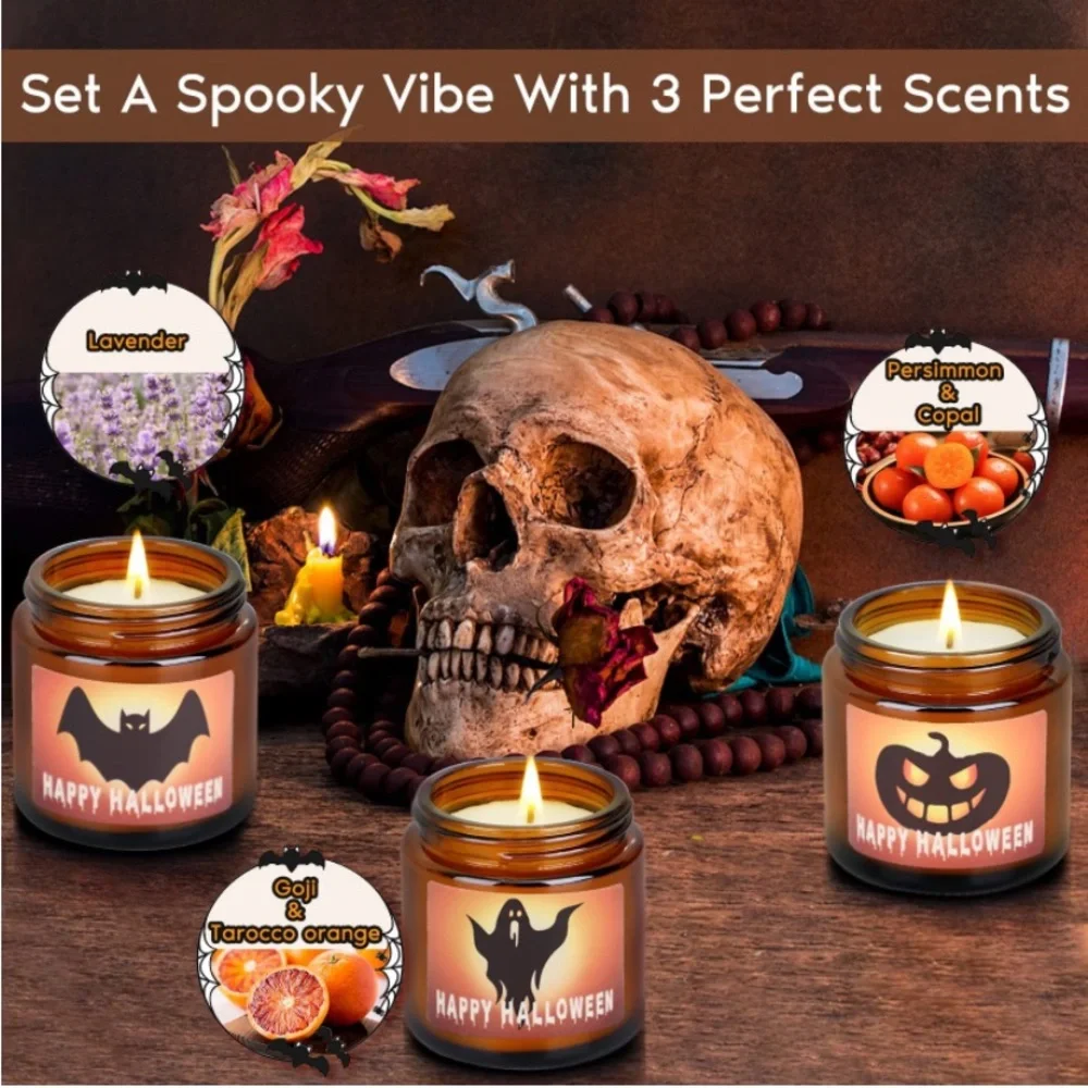 Halloween candles 3 pack